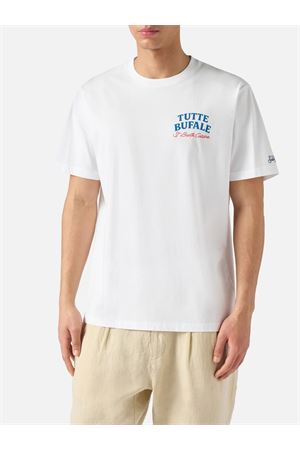 T-Shirt In Cotone Portland Man Con Stampa Frontale e Posteriore MC2 SAINT BARTH | T-shirt | PRL000201227L